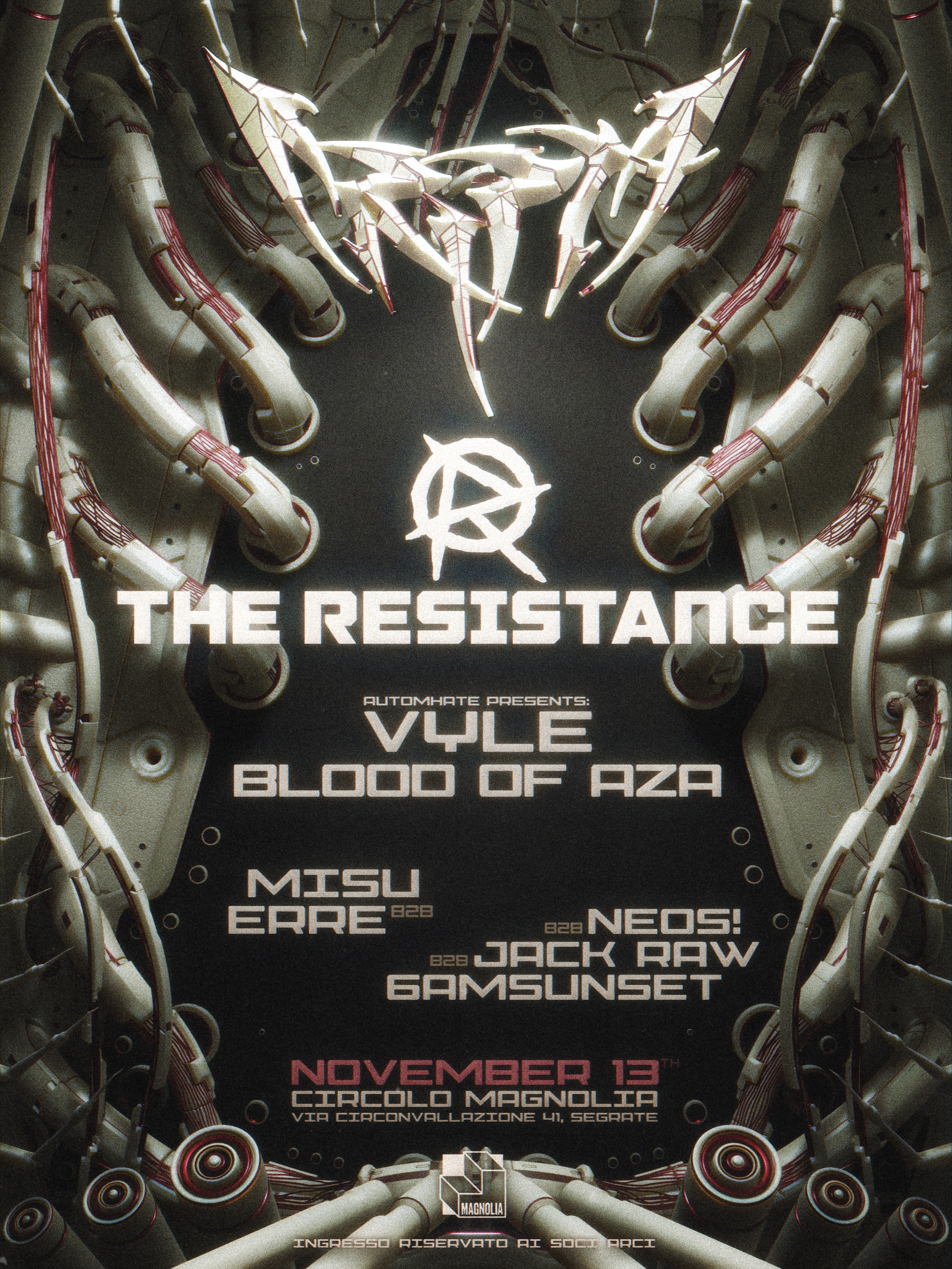 CRIPTA presents: The Resistance, Vyle & Blood Of Aza
